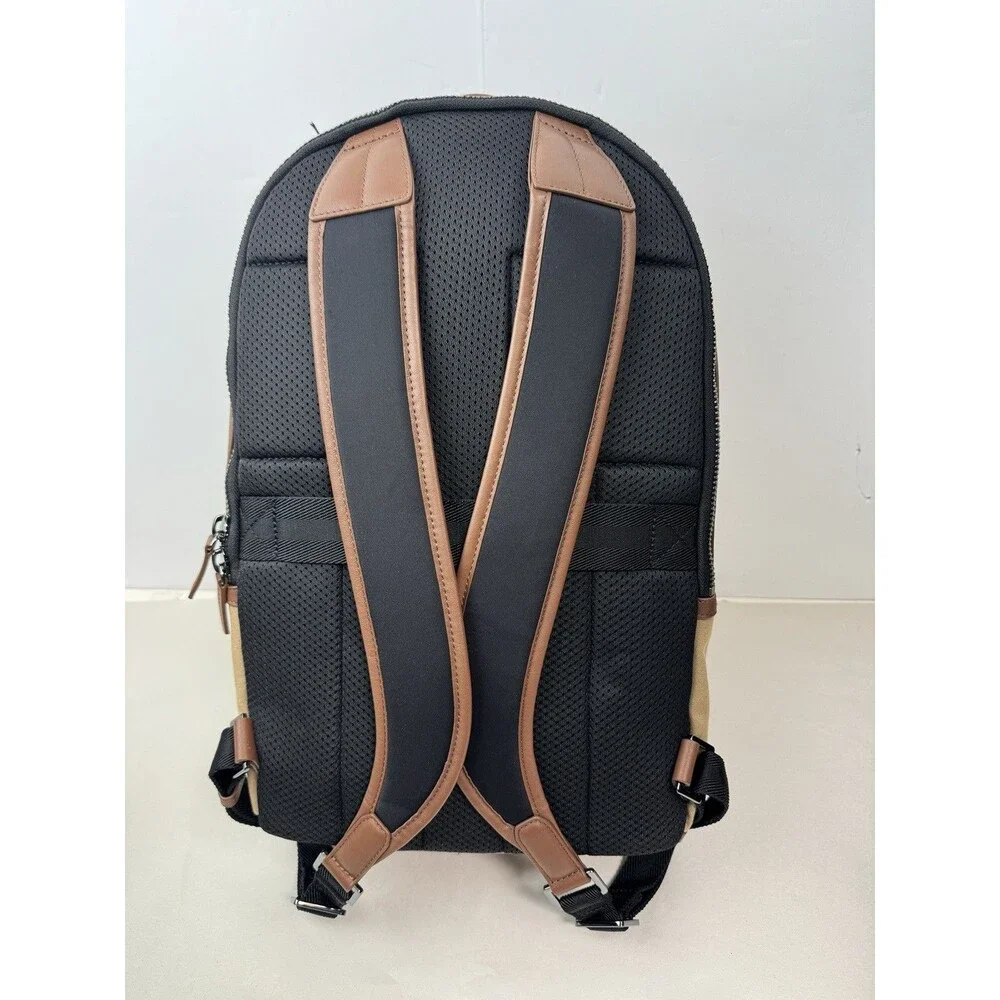 Ted Baker London $295 Xaden Cotton and Leather Backpack NWT